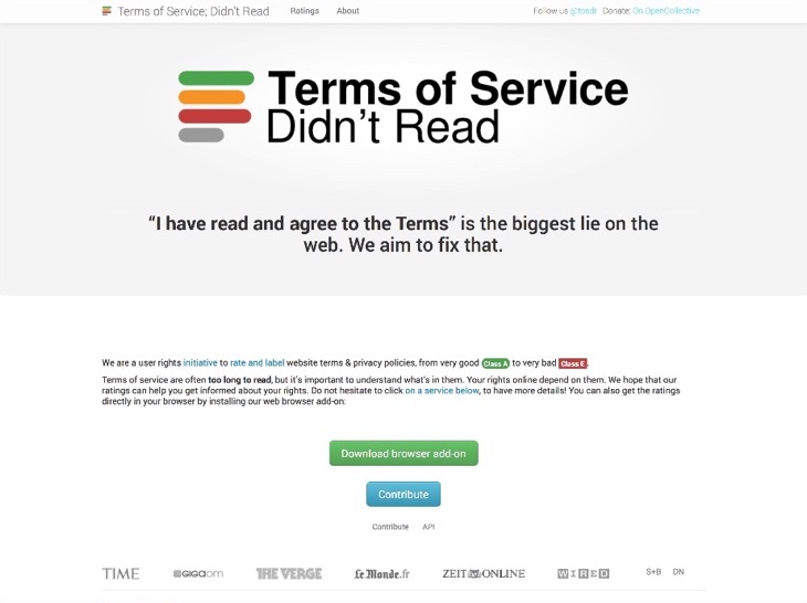  Did you read the Terms of Service? (https://tosdr.org). 